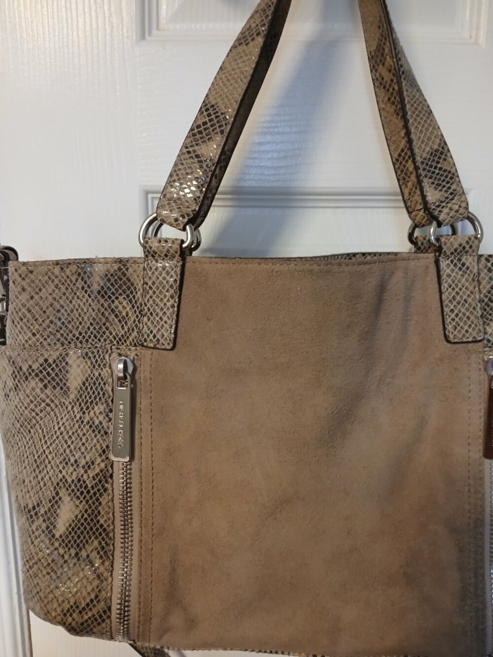 Michael Kors Snake Suede Bag - Picture 8 of 13